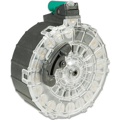 ProMag Saiga Polymer Magazine 12 Gauge, 12 Round Drum, Black  In Stock